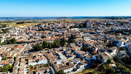 Chinchón medieval cityscape dominating the spanish countryside