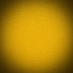 square congratulation card design: close up of golden color textured craft paper with shadowed edges