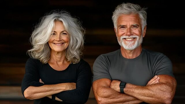 Portrait of a Fit Senior Couple
