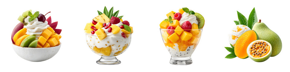 Delicious Fruit Dessert Assortment, Healthy Sweet Treats