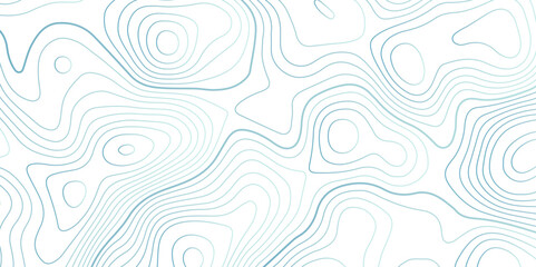 Abstract topographic map contour, white background and colorful wave lines pattern texture. geographic contour map grid backdrop paper texture. terrain path isolated on a background.