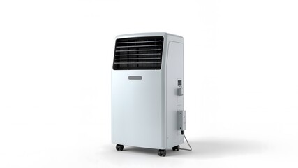Air conditioner for air purification isolated on white background
