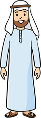 a man wearing middle eastern clothing