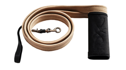  Adjustable Handle Hands Free Dog Leash, Adjustable Dog Leash, a common tool used for controlling and guiding dogs. Isolated on white background, clipping path included, transparent png.