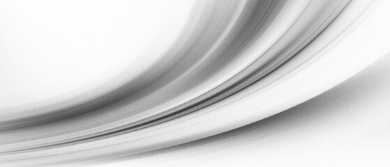 Soft curved monochrome gradient light streak black and white, motion blur noise grain texture. movement sport energy luxury minimal modern design background, website header banner poster backdrop.