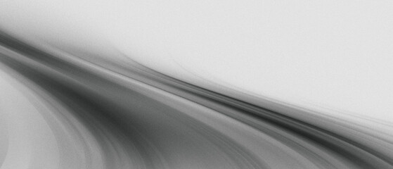 Soft curved monochrome gradient light streak black and white, motion blur noise grain texture. movement sport energy luxury minimal modern design background, website header banner poster backdrop.