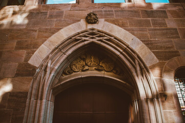 Old architectural building in the city Nuremberg, in Germany. Cityscape