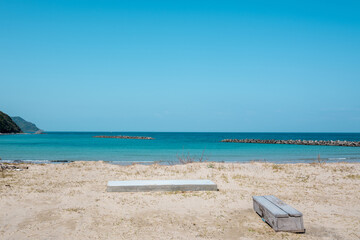 初夏の美しい北崎海岸　福岡県糸島市
