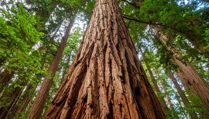 Fototapeta premium Massive Tree Trunk In Dense Forest