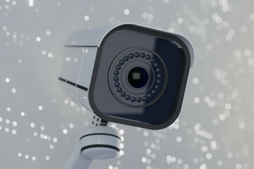 A camera with a black lens