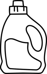 laundry detergent outline coloring book page line art vector illustration