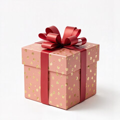 Stylish square gift boxes wrapped with satin bows