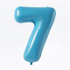 Bold and bright, this shiny blue foil number 7 balloon is the star of every seventh birthday or lucky celebration.