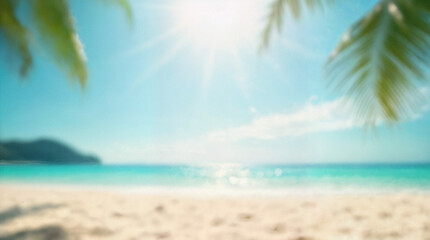 Natural blurred defocused background for concept summer vacation