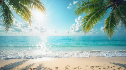 Natural blurred defocused background for concept summer vacation