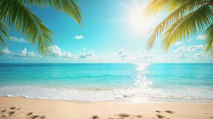 Natural blurred defocused background for concept summer vacation