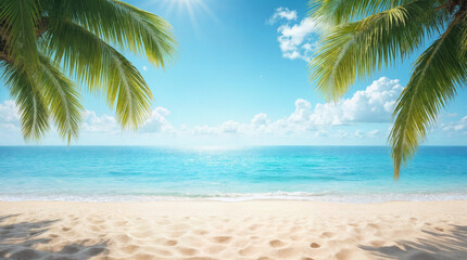 Natural blurred defocused background for concept summer vacation