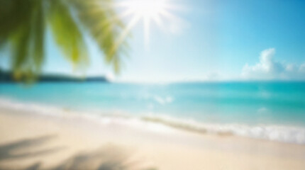 Natural blurred defocused background for concept summer vacation