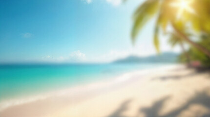 Natural blurred defocused background for concept summer vacation