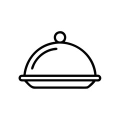 restaurant cloche isolated on white background