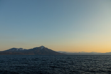 Fototapeta premium 北海道支笏湖の夕景2025.