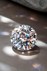 A dazzling diamond displaying brilliance and clarity