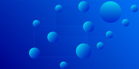 Glass morphism concept with blue sphere. eps 10 in modern trendy design