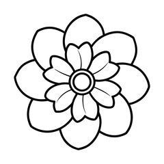 vector illustration of a flower