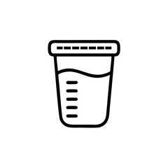 Medical Specimen Container Urine Sample Collection Cup, Lab Testing