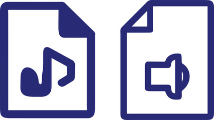 music file icon symbol vector 