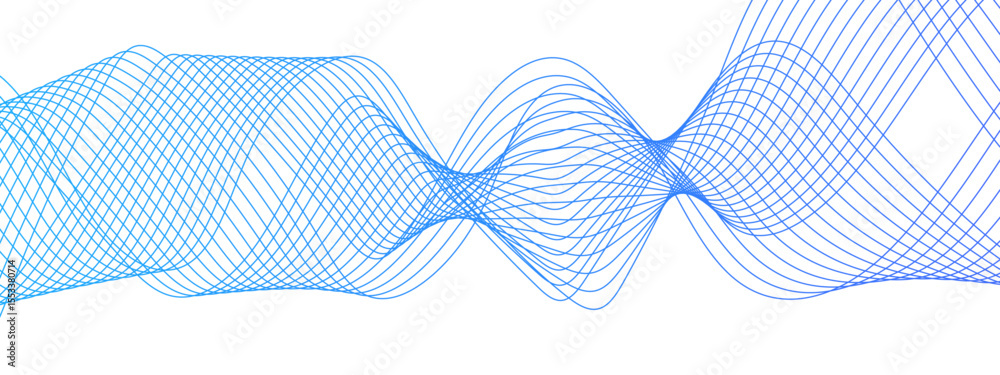 Aufkleber Abstract digital background with flowing waveforms curved lines. Modern, fluid, and dynamic, evoking a sense of motion and digital energy. tech-inspired aesthetic data, or futuristic design