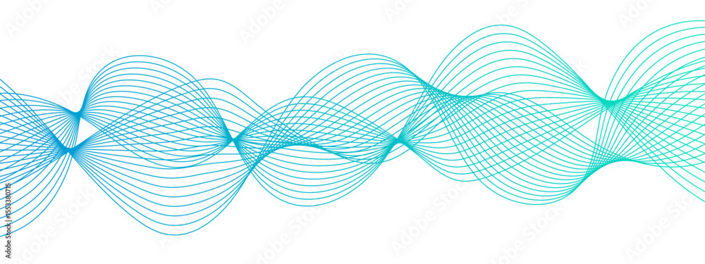 Poster Abstract digital background with flowing waveforms curved lines. Modern, fluid, and dynamic, evoking a sense of motion and digital energy. tech-inspired aesthetic data, or futuristic design