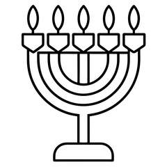 Menorah Outline