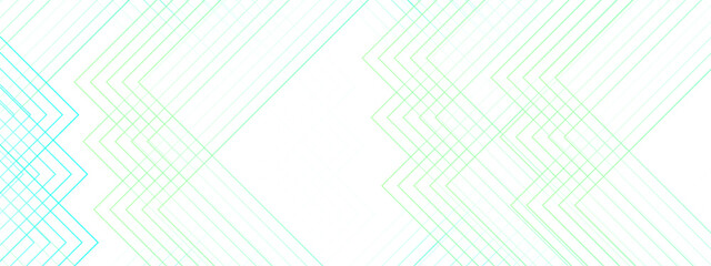 Abstract minimal background with overlapping translucent linear shapes forming diamond and chevron patterns. Gradient tones of aqua, cyan, and light green  futuristic, and geometric aesthetic