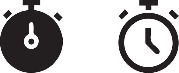 isolated timer Vector,timer Silhouette,timer icon  , timer symbol ,  timer Vector illustration, Vector Graphic, EPS 