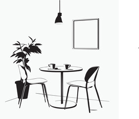 interior of cafe