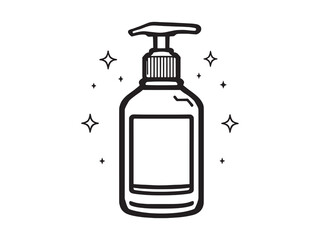 Clean dish soap dispenser vector design