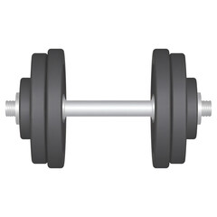 Fototapeta premium Heavy Duty Dumbbell: Isolated on Black for Fitness and Workout Concepts