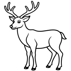 Reindeer Outline