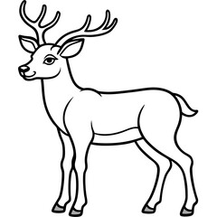 Reindeer Outline