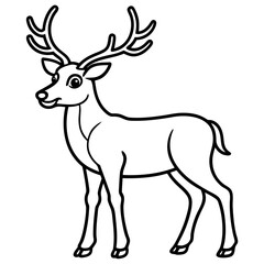 Reindeer Outline