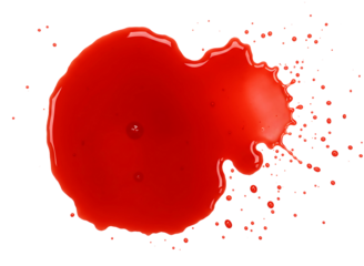 blood isolated on transparent background