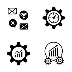 "Modern Dashboard UI Icon Set – Flat and Minimal Vector Interface Symbols for Web and App Design"

