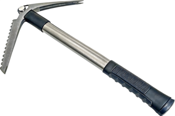 Ice axe tool isolated on white background png isolated on a white background