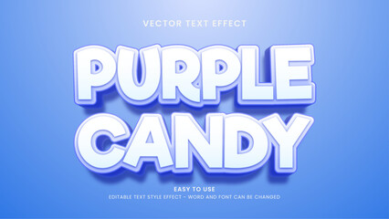 purple candy editable text effect