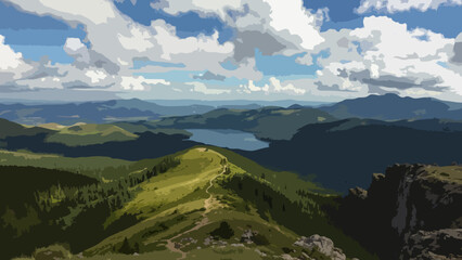 Fototapeta premium Mountain view