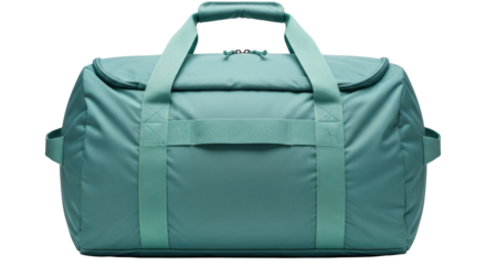 Isolated Teal Duffel Bag