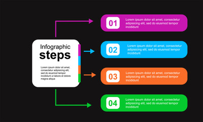 modern design template, Infographic steps