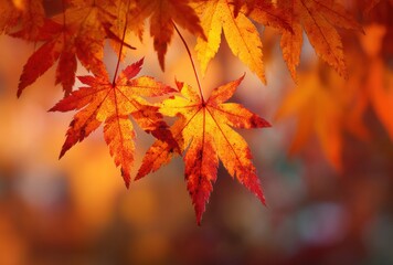 Fototapeta premium red maple leaf