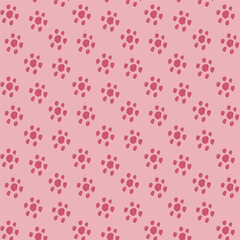 Floral art seamless vector pattern